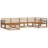 vidaXL Buiten bankenset 6 pcs Naturel Massief Acaciahout