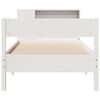 vidaXL Bed met boekenkast zonder matras grenenhout wit 90x190 cm