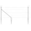 vidaXL Gecombineerd draadhek met spikes 50 x 0,8 m Zilverkleurig Mesh