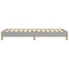vidaXL Bedframe zonder matras 90x190 cm stof lichtgrijs