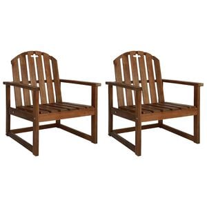 vidaXL Tuinstoelen 2 st massief acaciahout