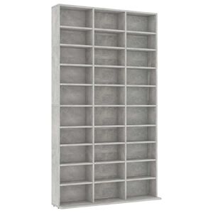vidaXL Cd-kast 102x16x177,5 cm bewerkt hout betongrijs