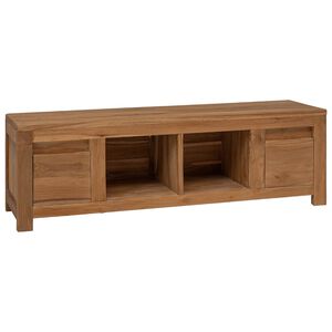vidaXL TV-kast 110 x 30 x 35 cm Naturel Massief Teakhout