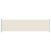 vidaXL Tuinscherm uittrekbaar 600x160 cm cr&egrave;me