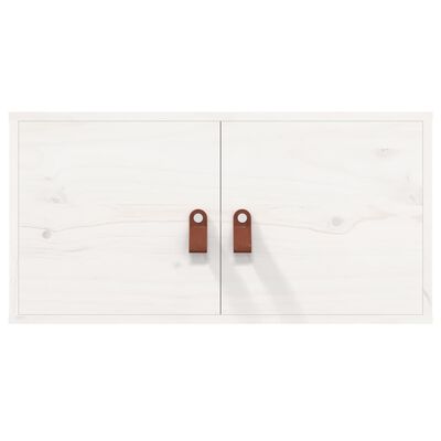 vidaXL Wandkast 60x30x30 cm massief grenenhout wit