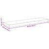 vidaXL Wandschappen zwevend 2 st 90x23,5x3,8 cm MDF hoogglans grijs