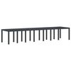 vidaXL Tuinstafel Antraciet 400 x 100 x 73 cm poly rattan