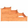 vidaXL Plantenbak verhoogd 120x120x56 cm massief vurenhout bruin