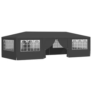 vidaXL Partytent met zijwanden professioneel 90 g/m² 4x9 m antraciet