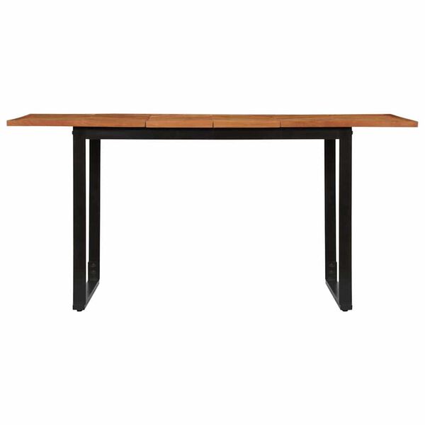 vidaXL Eettafel 160x80x75 cm massief acaciahout