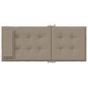 vidaXL Stoelkussens 6 st hoge rug oxford stof taupe