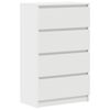 vidaXL Dressoir 60x35x98,5 cm bewerkt hout wit