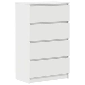 vidaXL Dressoir 60x35x98,5 cm bewerkt hout wit