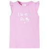 vidaXL Kindershirt met ruches aan de mouwen 128 lila