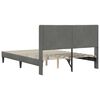 vidaXL Bedframe met hoofdeinde Donkergrijs 140 x 190 cm Fluweel