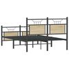 vidaXL Bedframe zonder matras hout sonoma eikenkleurig 120x200 cm