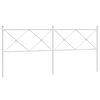 vidaXL Vervangend hoofdbord 193 cm metaal wit