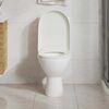 vidaXL Toiletbril soft-close met quick-release ontwerp vierkant wit