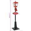 vidaXL Straatlantaarn met kerstman LED 180 cm