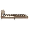 vidaXL Bedframe "Dover" kunstleer cappuccinokleurig 200x200 cm