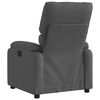 vidaXL Relaxfauteuil Donkergrijze Stof