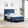 vidaXL Boxspringbed met matras met hoofdeinde Blauw 140 x 200 cm Stof