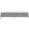 vidaXL Boxspringbed met matras Lichtgrijs 200 x 200 cm Stof