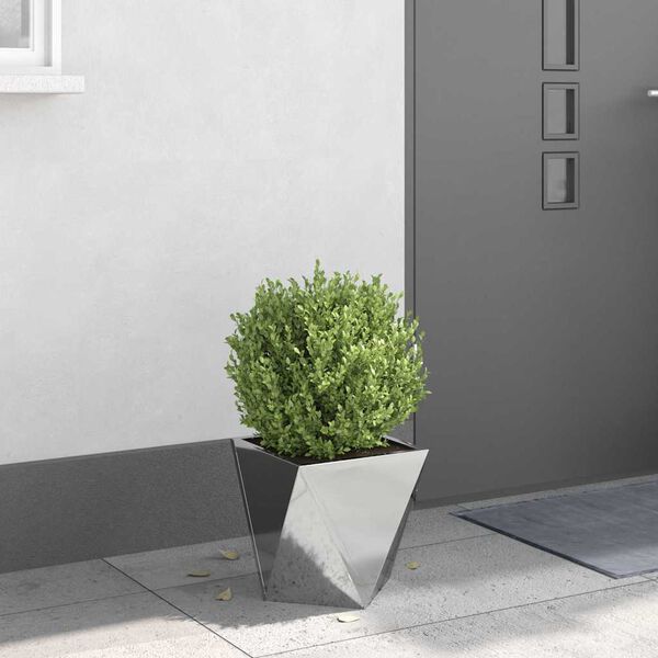 vidaXL Plantenbak Zilver 30 x 30 x 30 cm Gegalvaniseerd staal