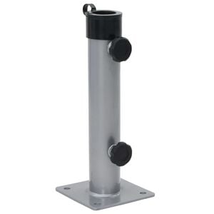 vidaXL Parasolvoet voor &Oslash;38/48 mm stok staal zilverkleurig