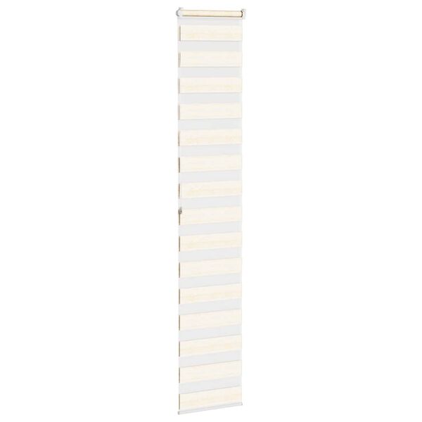 vidaXL Zebra rolgordijn 40x200 cm stofbreedte 35,9 cm marmerbeige