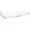 vidaXL Wandschappen zwevend 4 st 80x23,5x3,8 cm MDF eikenkleurig