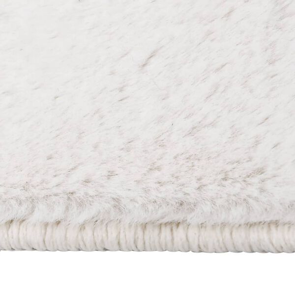 vidaXL Vloerkleed 200x300 cm kunstkonijnenbont cr&egrave;mekleurig