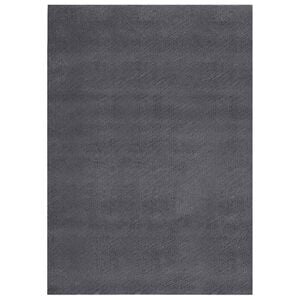 vidaXL Vloerkleed wasbaar korte pool anti-slip 160x230 cm antraciet