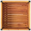 vidaXL Plantenbak met schap 45x45x80 cm massief acaciahout en staal