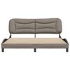 vidaXL Bedframe zonder matras "Hvar" stof taupe 180x200 cm