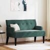 vidaXL Chesterfield Bank Donkergroen 112 x 65.5 x 75 cm Fluweel