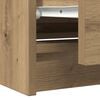 vidaXL Tv-meubel 100x35x54 cm bewerkt hout artisanaal eikenkleurig