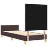 vidaXL Bedframe met hoofdeinde Donkerbruin 80 x 200 cm Stof