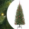 vidaXL Kunstkerstboom Groen 120 cm PE en PVC