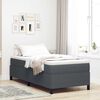 vidaXL Boxspringbed Donkergrijs 90 x 200 cm Fluweel