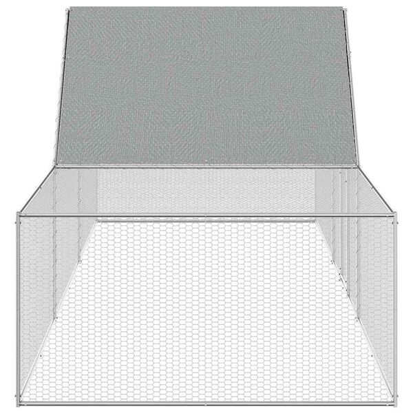 vidaXL Kippenren 6x2x2 m gegalvaniseerd staal