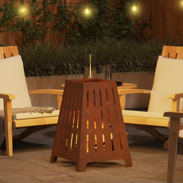 vidaXL Vuurkorf Bruin 50 x 50 x 70 cm Cortenstaal