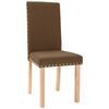 vidaXL Eetkamerstoelen 6 st stof bruin