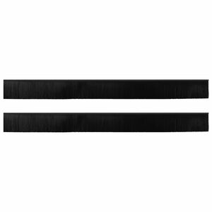 vidaXL Zelfklevende Deurborstels 2 st Zwart 100 cm Aluminium Legering