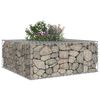 vidaXL Gabion Verhoogd Bed Zilver 100 x 100 x 40 cm