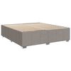 vidaXL Boxspring met matras stof taupe 200x200 cm