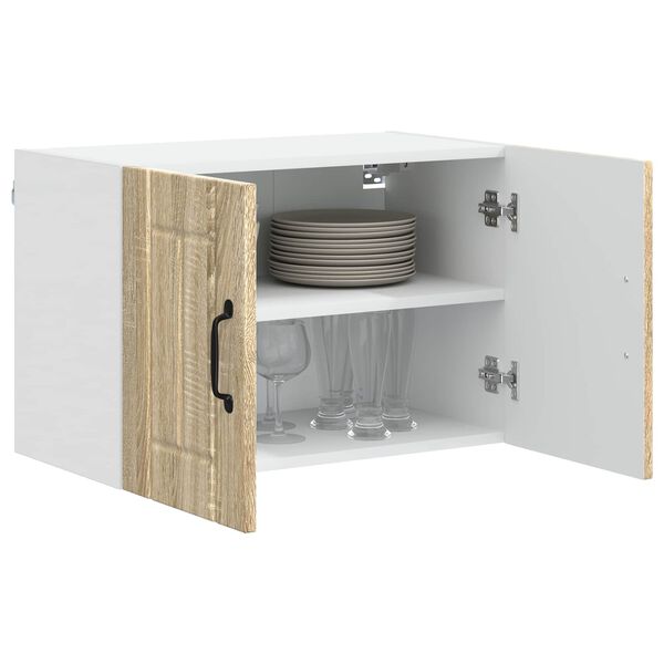 vidaXL Keukenwandkasten met de deur 2 pcs Sonoma Eiken 60 x 31 x 40 cm