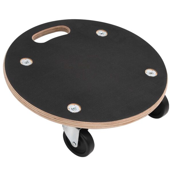 vidaXL Transportkar 6 pcs Grijs Multiplex