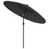 vidaXL Parasol met aluminium paal 270 cm antraciet