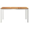 vidaXL EetTafel Bruin 150 x 90 x 75 cm Massief Acaciahout